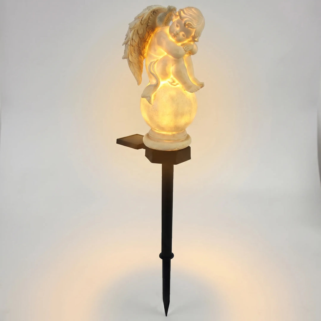 Solar-Powered Angel Figurine Stake Light -  Seraphelle