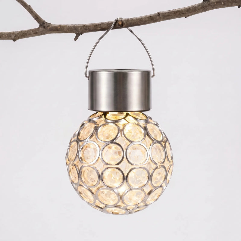 Solar-Powered Hanging Ball Lantern -  Lumivörb