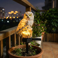 Solar-Powered Owl Garden Stake Light -  Owlume