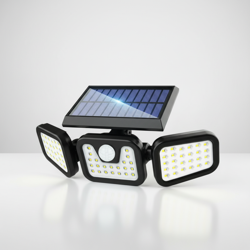 Solarbetriebene Wandlampe - GlowSentinel