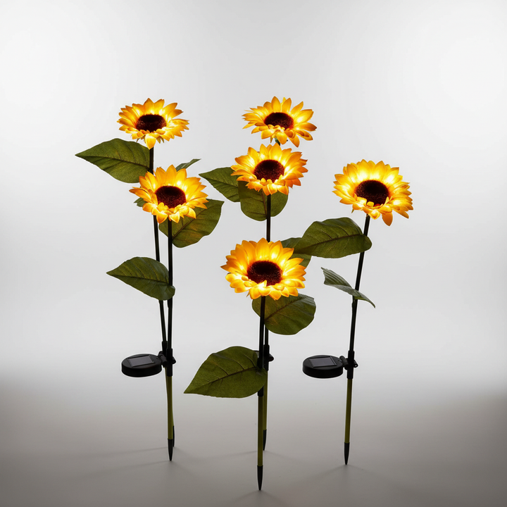 Solarbetriebene Dekorative Sonnenblume - Solarpetal