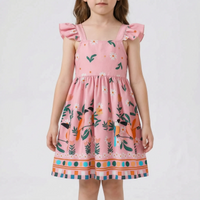 Sommerkleid Für Mädchen Mit Tropischem Print - Tropela