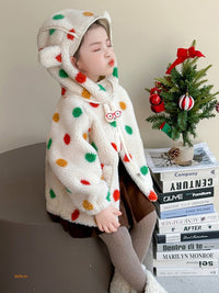 Spotted Children's Hooded Coat - Mattie