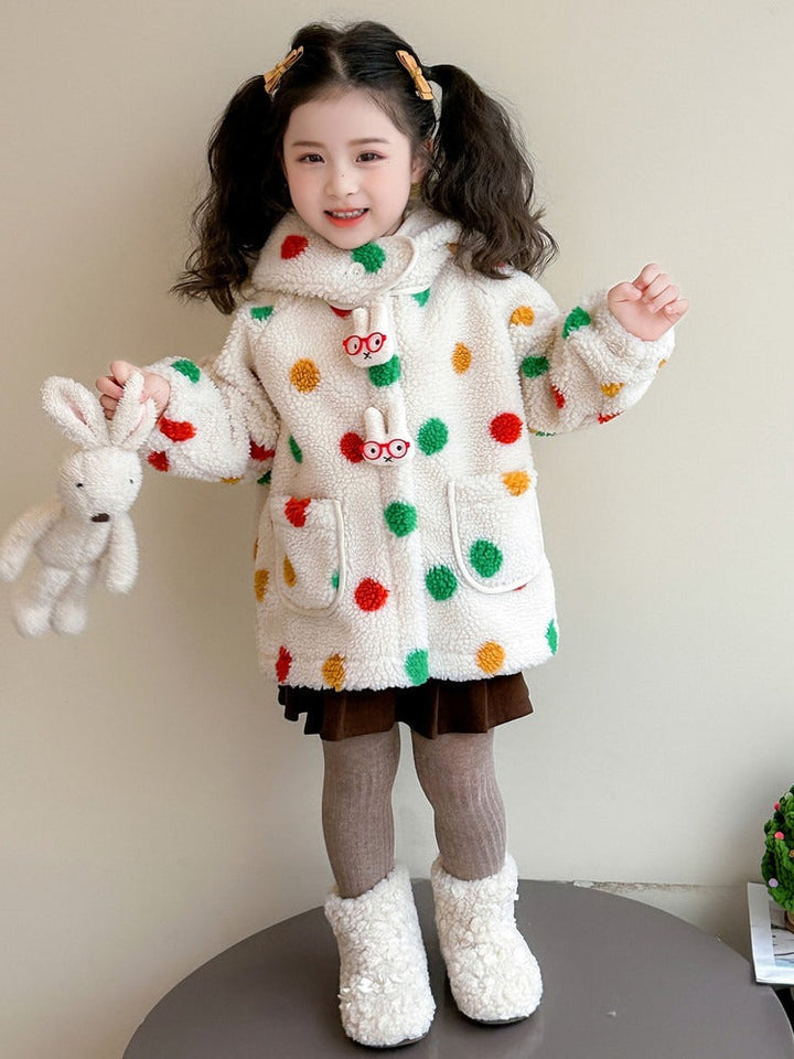 Spotted Children's Hooded Coat - Mattie