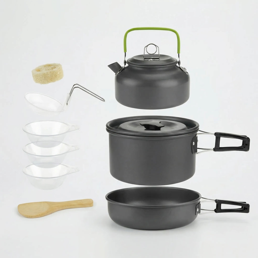 Stapelbares Outdoor-Kochset -  Campouri