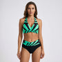 Striped Halterneck Bikini Set - Darla