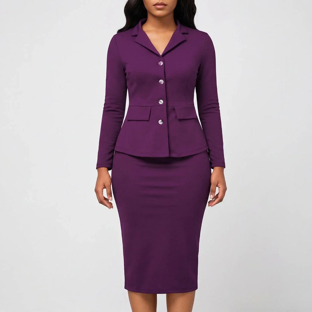 Structured Women's Office Suit Set - Jasmine