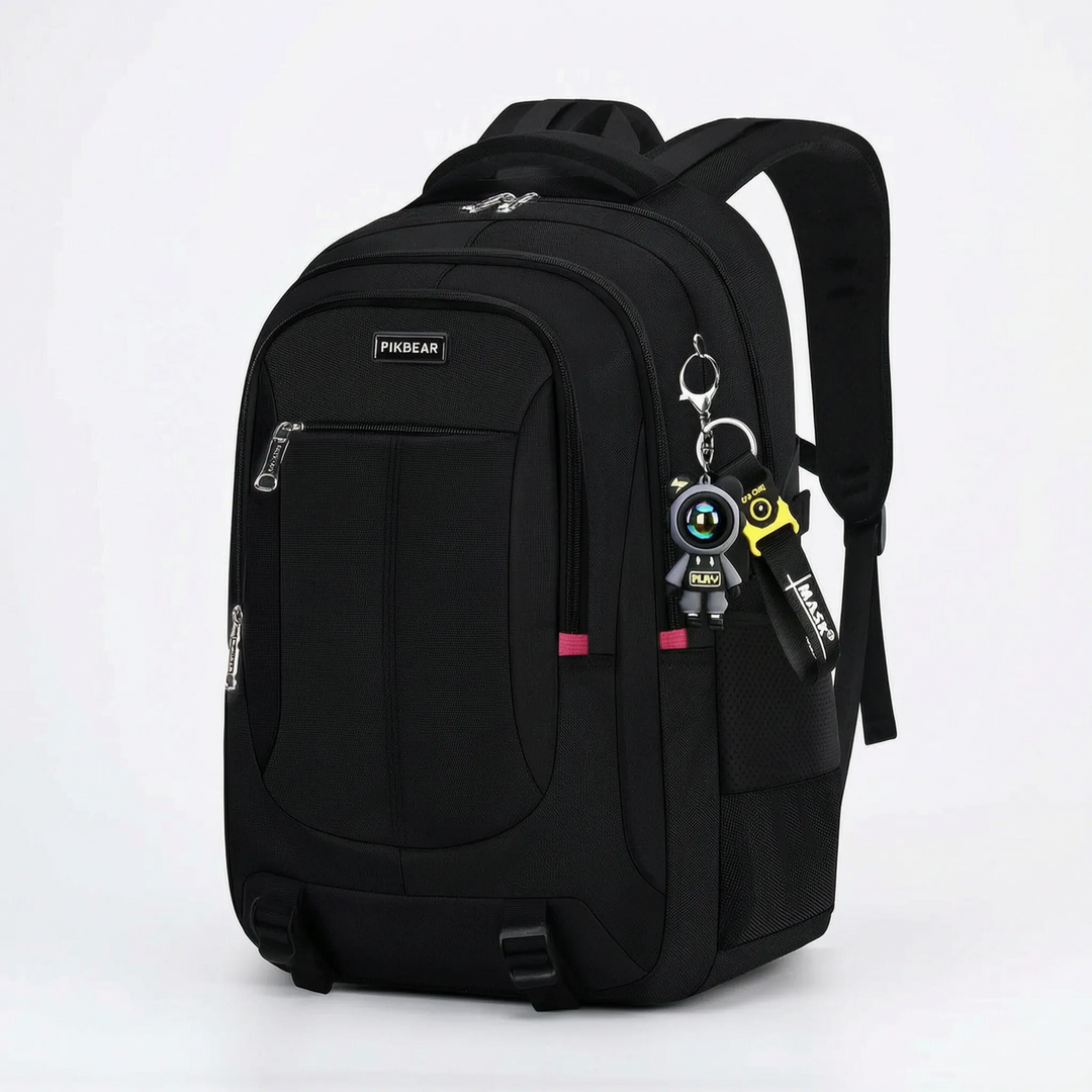 Strukturierter Multi-Fächer-Schulrucksack - Zenthos