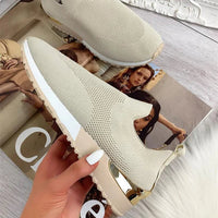 Supportive Knit Sock-Style Sneaker - Hazel