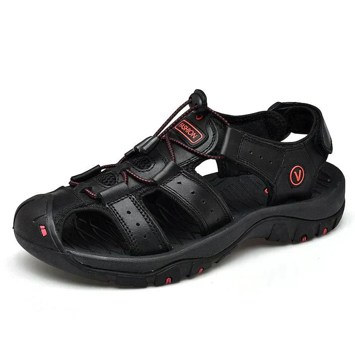 Supportive Men's Sandal With Open Toe Design - Shaun