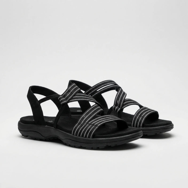 Supportive Strappy Flat Sandal - Elizabeth
