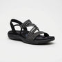 Supportive Strappy Flat Sandal - Elizabeth