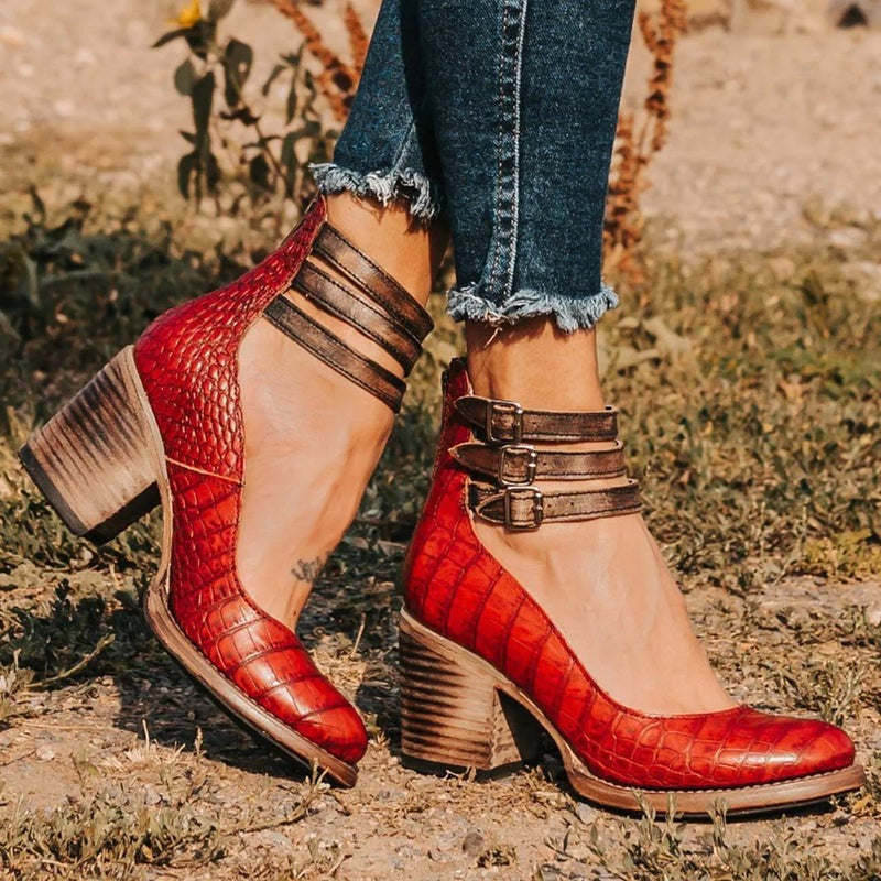 Komfortable & stilvolle Damen Lederschuhe mit rutschfester Sohle – Amalia