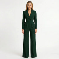 Taillierter Blazer-Jumpsuit Mit Weitem Bein - Luisa