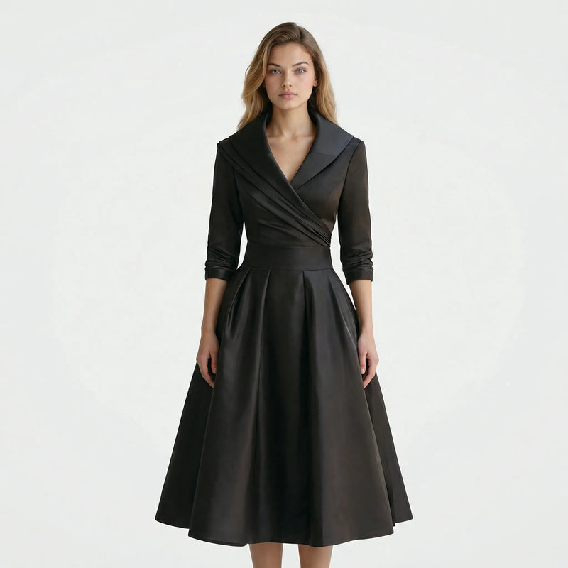 Tailliertes Midi Kleid - Emilie