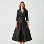 Tailliertes Midi Kleid - Emilie