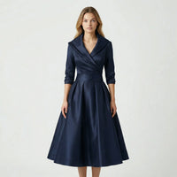 Tailliertes Midi Kleid - Emilie