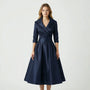 Tailliertes Midi Kleid - Emilie