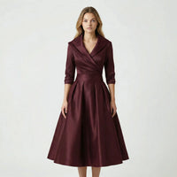 Tailliertes Midi Kleid - Emilie