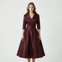 Tailliertes Midi Kleid - Emilie