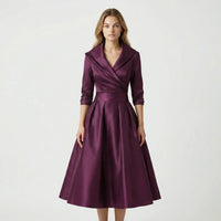Tailliertes Midi Kleid - Emilie