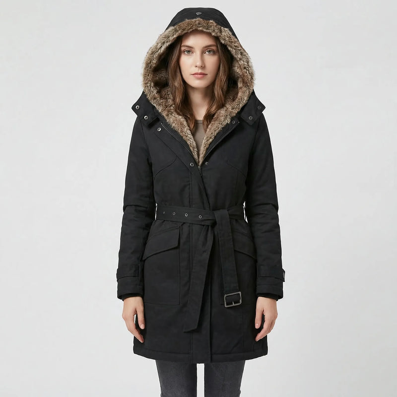 Tailored Hooded Winter Parka - Belinda