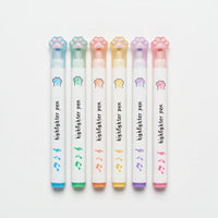 Textmarker Pastell Mit Katzenpfoten - Pawsima