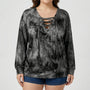 Tie-Dye Langarmshirt Damen In Großen Größen - Doreen