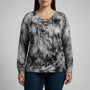 Tie-Dye Langarmshirt Damen In Großen Größen - Doreen