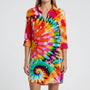 Tie-Dye Print Shirt Dress - Vanessa