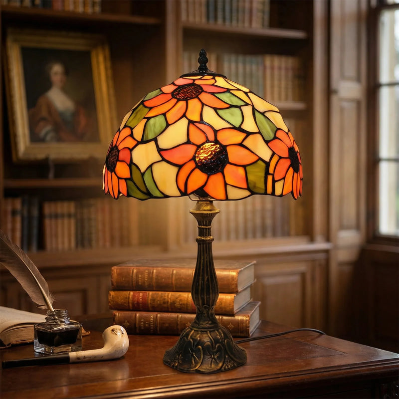 Tiffany-Style Stained Glass Table Lamp -  Tifforia