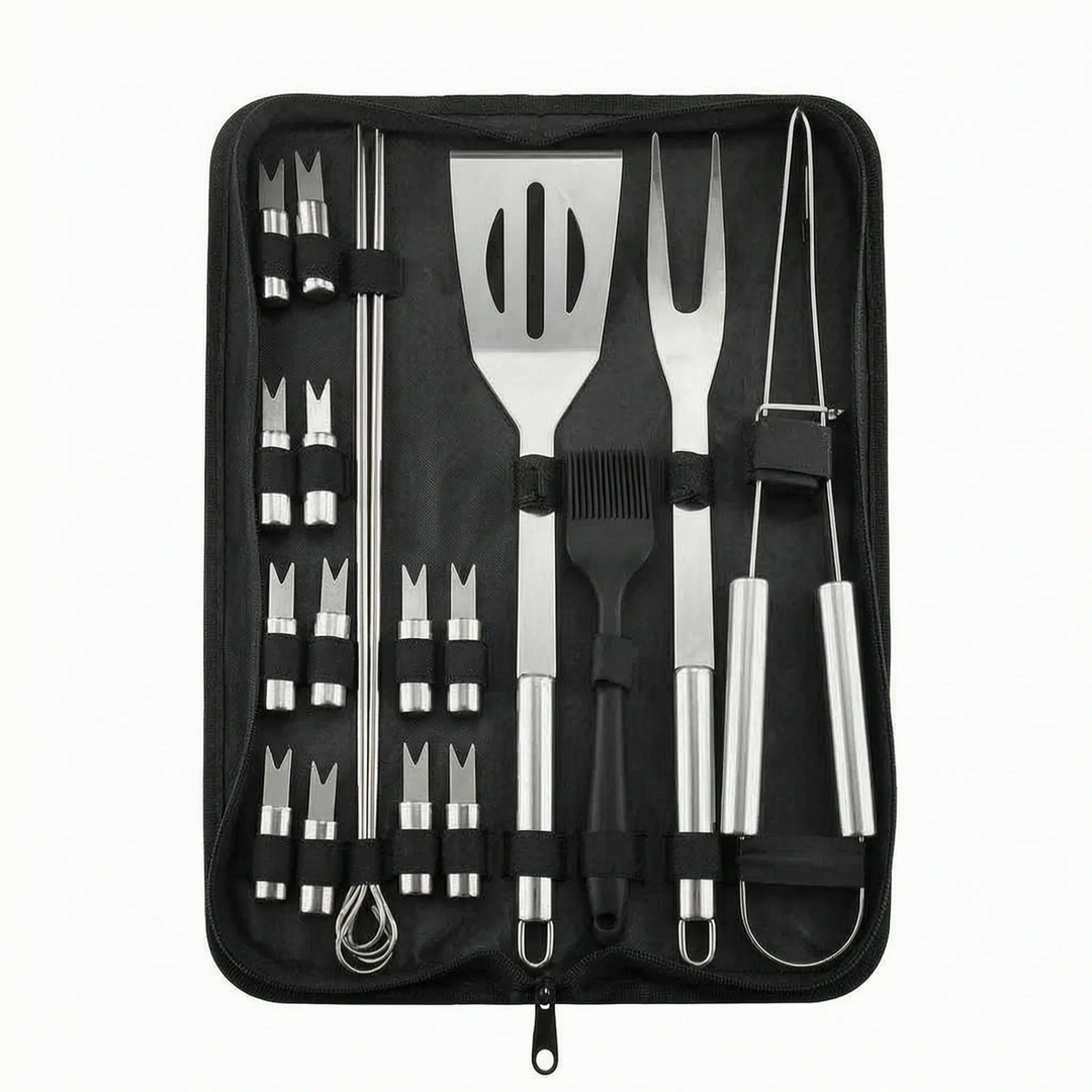 Tragbares Grillbesteck-Set - Grillora