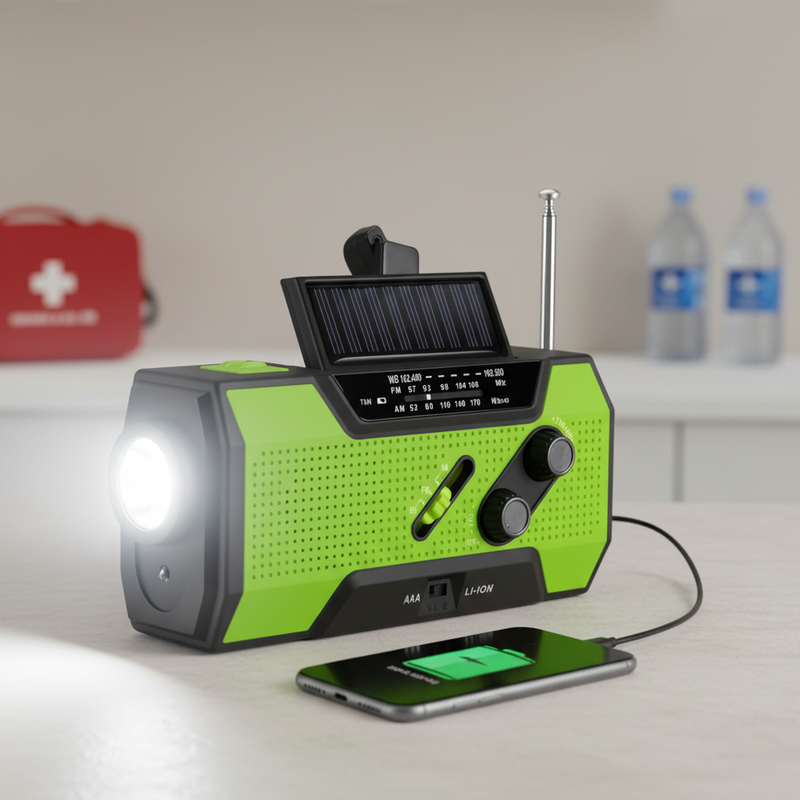 Tragbares Notfallradio Mit Taschenlampe - PowerPulse