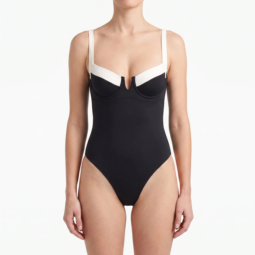 Trägerloser Bodysuit Im Colour-Blocking-Design - Lillian
