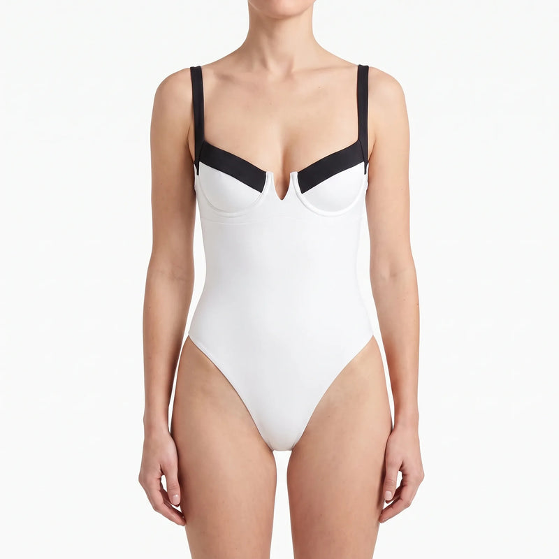 Trägerloser Bodysuit Im Colour-Blocking-Design - Lillian