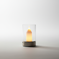 Transparenter LED Kerzenzylinder - HandGlim