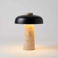 Travertine Stone Base Table Lamp -  Traventis