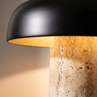 Travertine Stone Base Table Lamp -  Traventis
