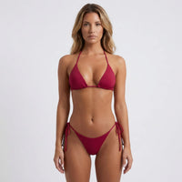 Triangle Top String Bikini Set - Tracy