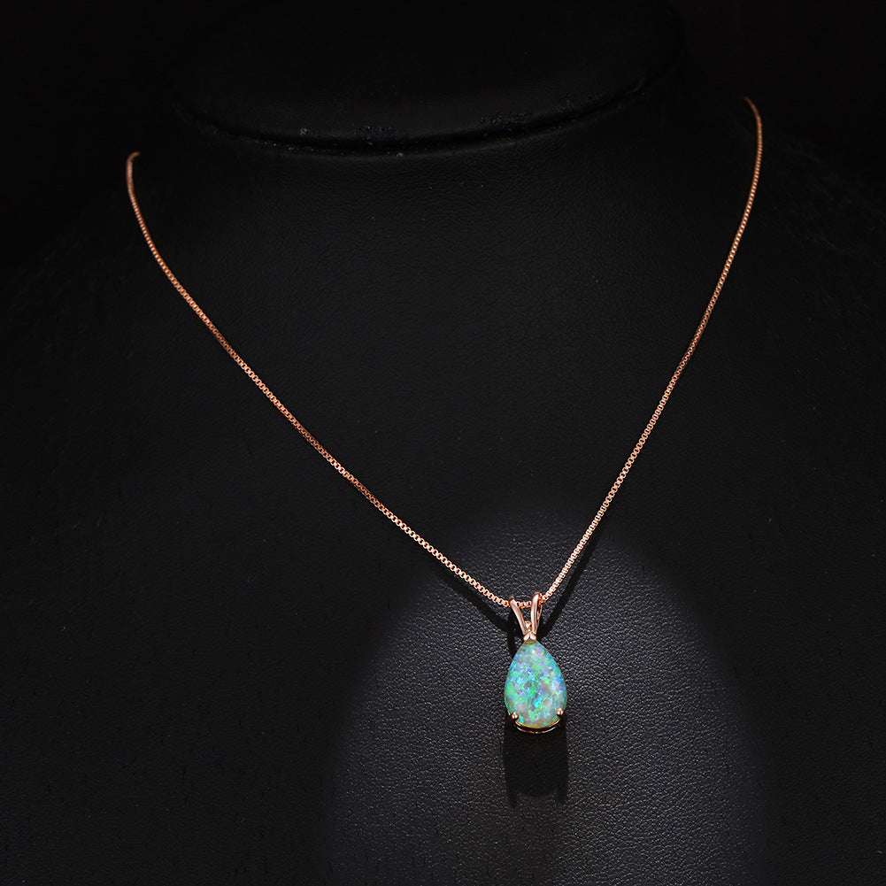 Tropfenförmiger Anhänger - OpalDrop 