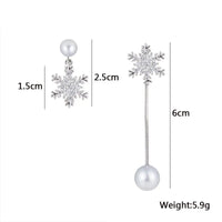 Tropfenohrringe Mit Schneeflocken - SnowflakeShine 