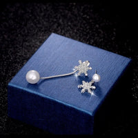 Tropfenohrringe Mit Schneeflocken - SnowflakeShine 