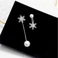 Tropfenohrringe Mit Schneeflocken - SnowflakeShine 