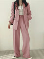 Two-Piece Blazer And Wide-Leg Trouser Set - Margie