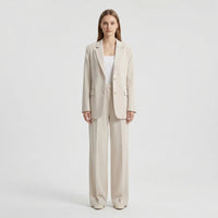 Two-Piece Blazer And Wide-Leg Trouser Set - Margie