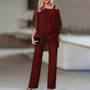 Two-Piece Set With Wide-Leg Trousers - Lula