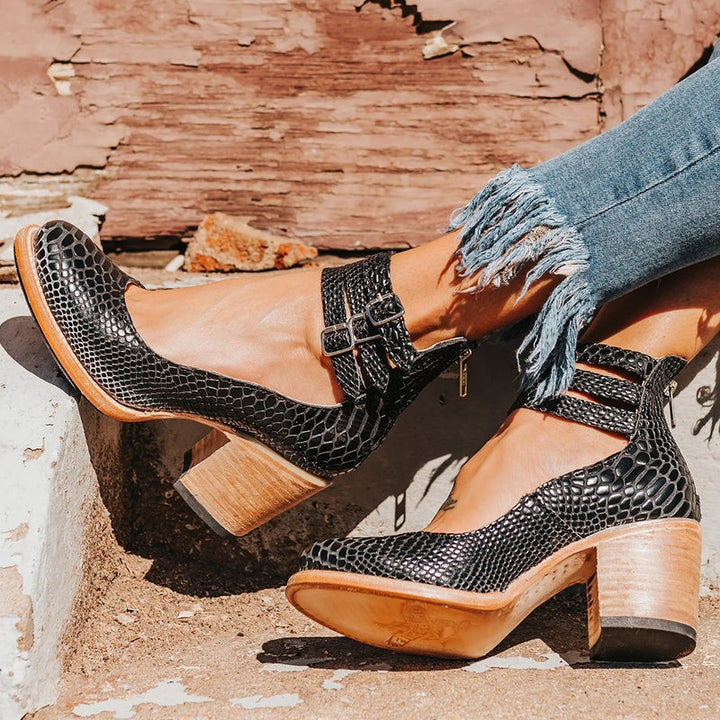 Komfortable & stilvolle Damen Lederschuhe mit rutschfester Sohle – Amalia