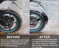 Universeller Motorrad Hinterradschutz mit Stahlhalterung – TrailGuard