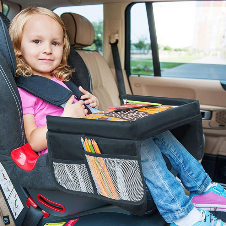 Auto-Spieltablett für Kinder mit Seitentaschen – Reiseorganisator TripTab