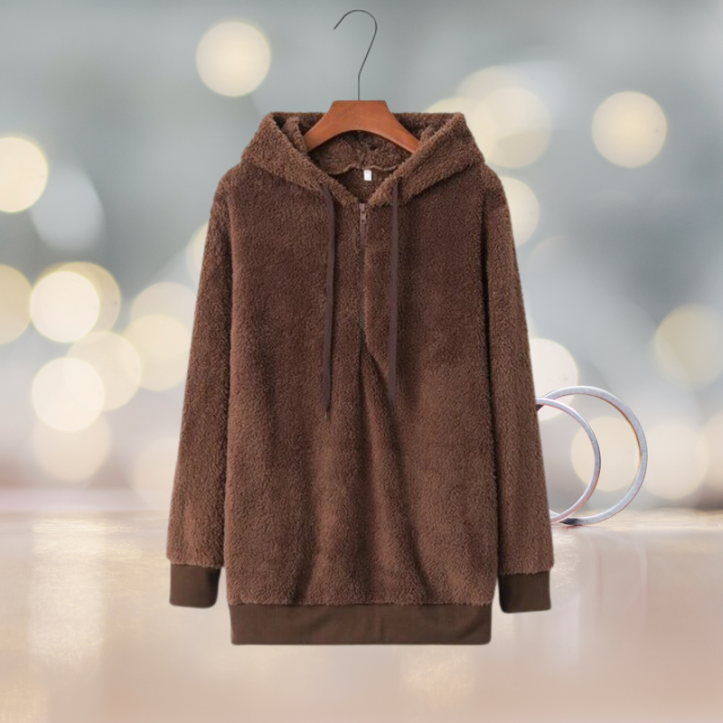 Weiche Damen Hoodiejacke für den Herbst – Amalia